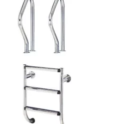 Ladder 2-delig - RVS 316 - 4 Treden - 124cm