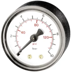 Manometer 0-10 Bar - 1/4" Onderaansluiting 63mm