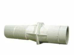 Wanddoorvoer ABS 25cm Voor Beton Met Waterdichtingsflens (2" Inwendig Aan De Binnenkant, PVC 50 Te Lijmen En 2" Buitendraad)